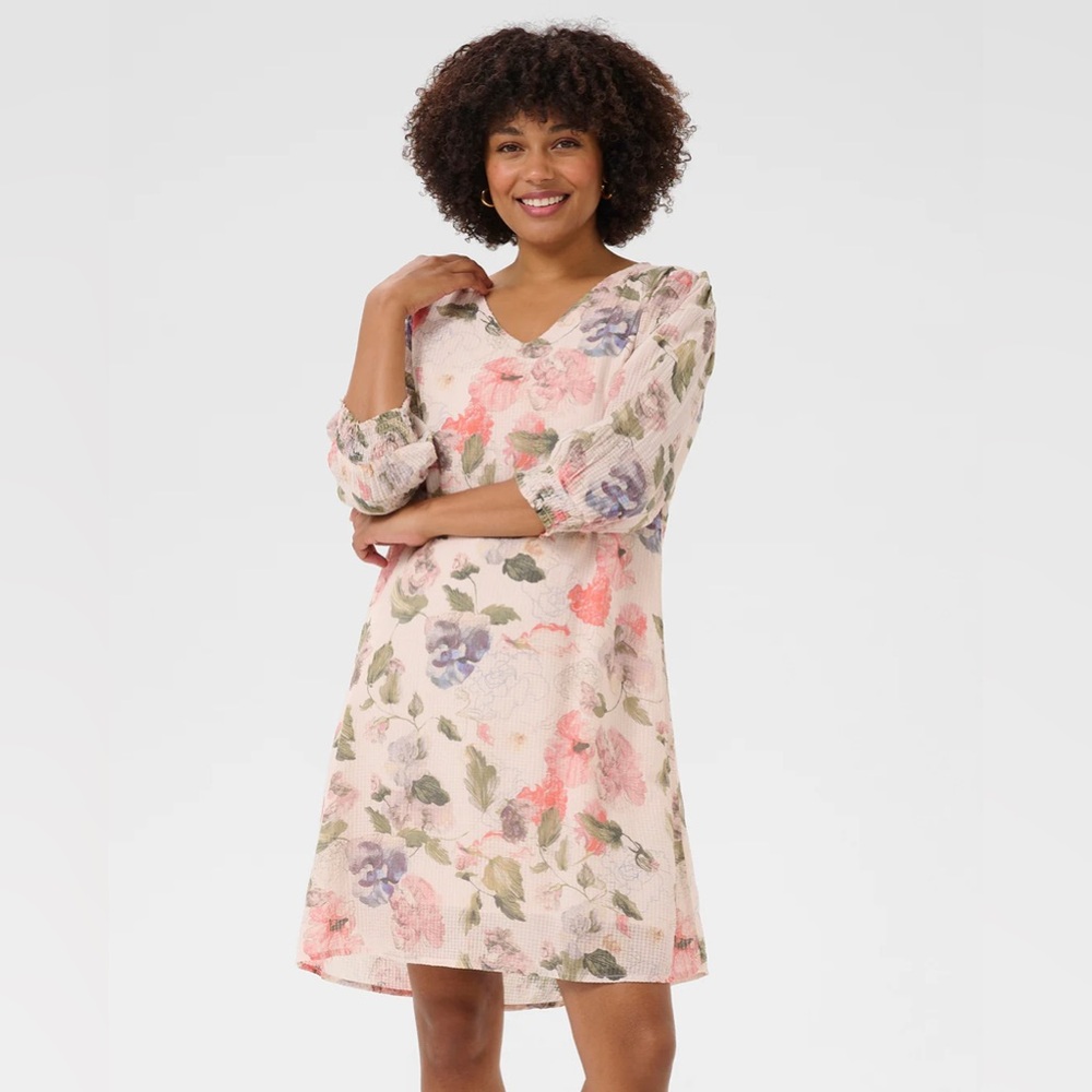 Cream Floral Hailey Dress